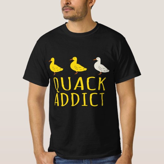 Duck Lover - Quack Addict T-shirt (Voorkant)