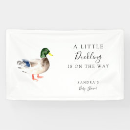 Duck Mallard Baby shower Custom Welkom Spandoek