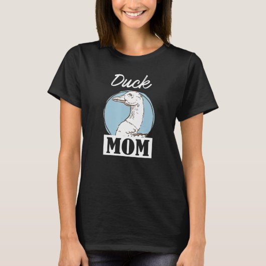 Duck mama Retro Chicken Lover T-shirt (Voorkant)