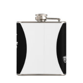 Duck man portret schettering heupfles (Achterkant)