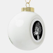 Duck man portret schettering keramische bal ornament (Links)