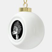 Duck man portret schettering keramische bal ornament (Rechts)