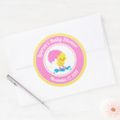 Duck Meisje Baby shower Party Favor Stickers (Envelop)