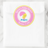 Duck Meisje Baby shower Party Favor Stickers (Tas)