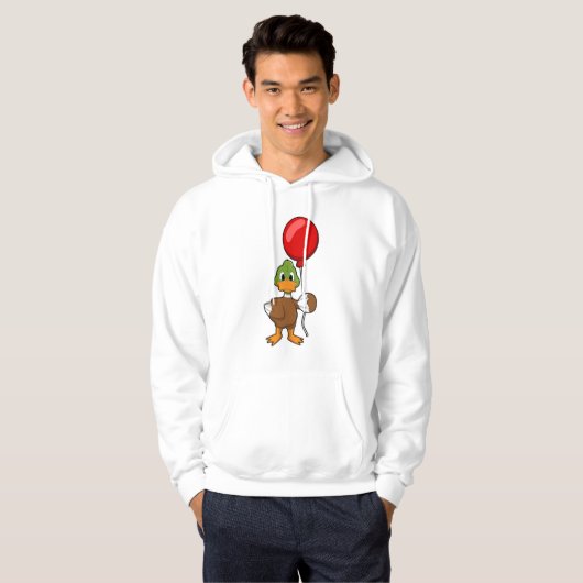 Duck met ballon hoodie (Voorkant volledig)