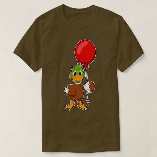 Duck met ballon t-shirt (Design voorkant)