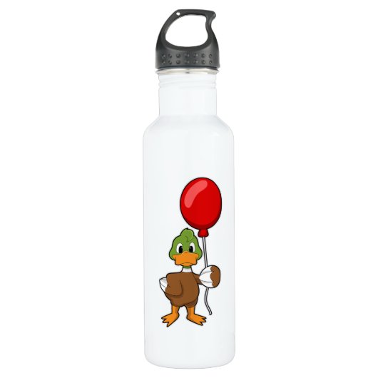 Duck met ballon waterfles  (Voorkant)