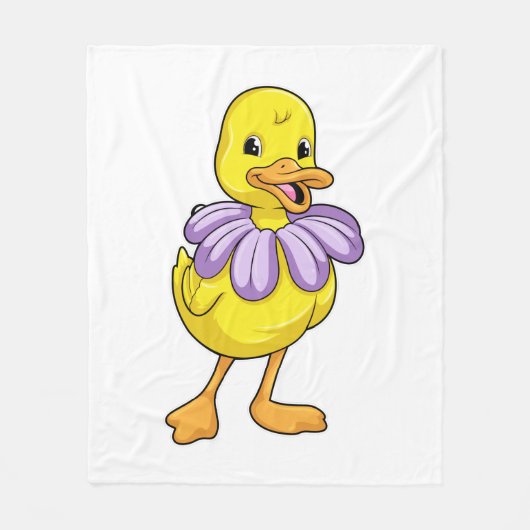 Duck met Daisy Fleece Deken (Voorkant)