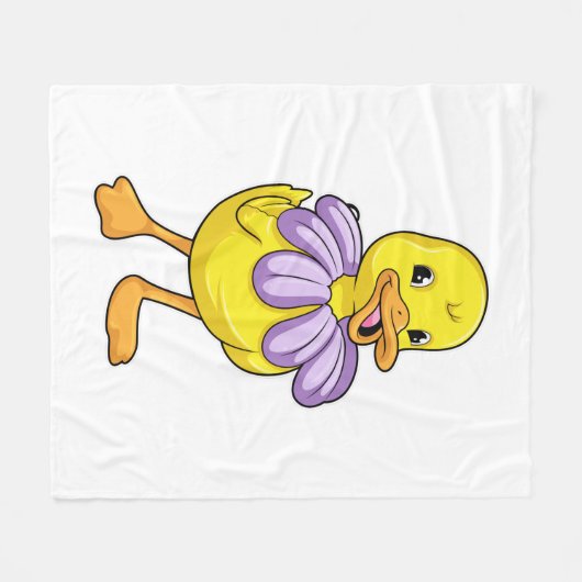 Duck met Daisy Fleece Deken (Voorkant (Horizontaal))