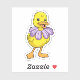 Duck met Daisy Sticker