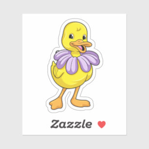 Duck met Daisy Sticker