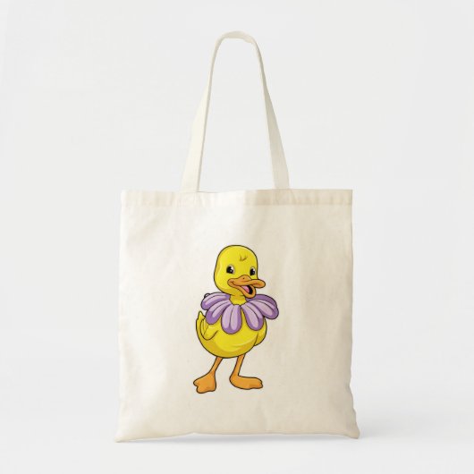 Duck met Daisy Tote Bag (Voorkant)