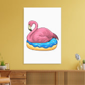 Duck met Donut Canvas Afdruk (Insitu (Woonkamer))