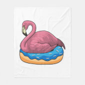 Duck met Donut Fleece Deken (Voorkant)