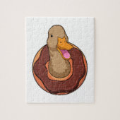 Duck met Donut Legpuzzel (Verticaal)