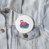 Duck met Donut Ronde Button 7,6 Cm (In situ)