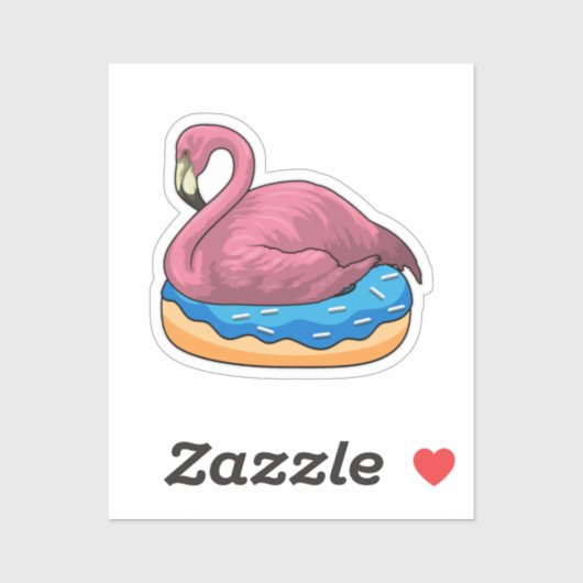 Duck met Donut Sticker (Vel)
