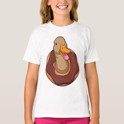 Duck met Donut T-shirt (Voorkant)