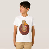 Duck met Donut T-shirt (Voorkant volledig)