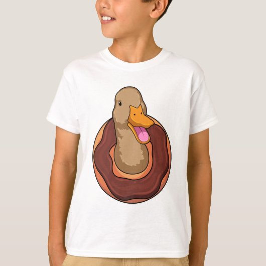 Duck met Donut T-shirt (Voorkant)
