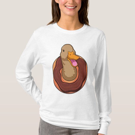 Duck met Donut T-shirt (Voorkant)