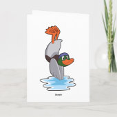 Duck met Handstand in Water.PNG Kaart (Achterkant)