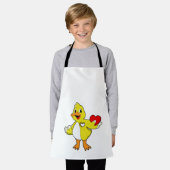 Duck met hart schort (Gedragen)