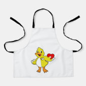 Duck met hart schort (Voorkant)