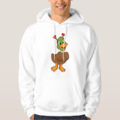 Duck met Heart Headband Hoodie (Voorkant)
