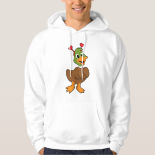 Duck met Heart Headband Hoodie