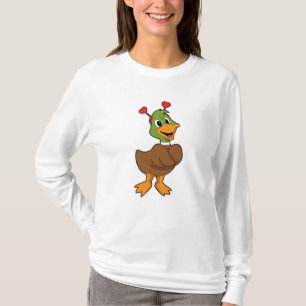 Duck met Heart Headband T-shirt