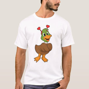 Duck met Heart Headband T-shirt
