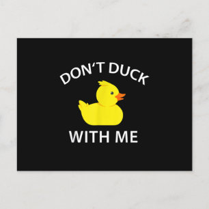 Duck met me, grappige Rubber Duck Aankondigingskaart