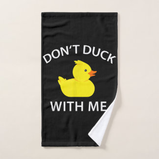 Duck met me, grappige Rubber Duck Handdoek