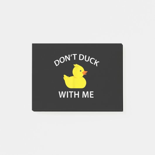 Duck met me, grappige Rubber Duck Post-it® Notes (Voorkant)