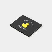 Duck met me, grappige Rubber Duck Post-it® Notes (Schuin)