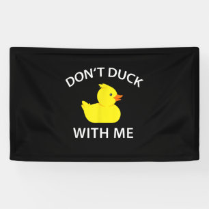Duck met me, grappige Rubber Duck Spandoek