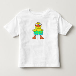 Duck met Swim-ring en zonnebril Kinder Shirts