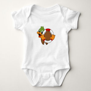Duck met Swim ring Romper