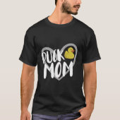 Duck Moeder Hart Grappige Duck Lover T-shirt (Voorkant)