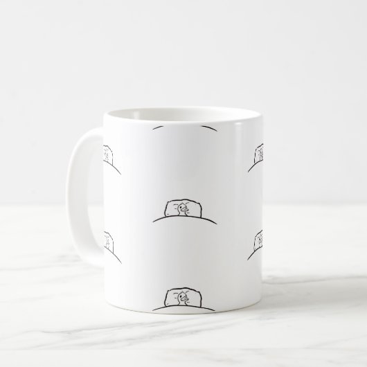 Duck mok, Duck in bed mok. Schattigee eend mok (Voorkant links)