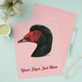 Duck: Muscovy Head Flyer (Voorkant /achterkant)
