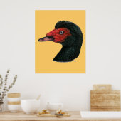 Duck: Muscovy Head Poster (Keuken)