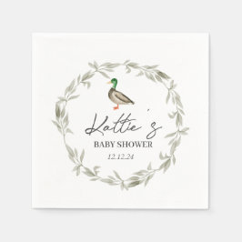 Duck napkins, Mallard napkins Servet