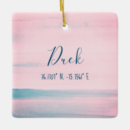 Duck, NC De buitenbanken gepersonaliseerd Ornament