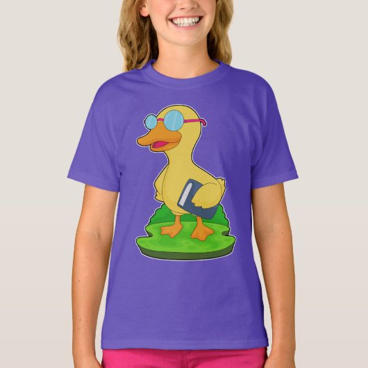 Duck Nerd Boekenbril T-shirt (Voorkant)