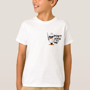Duck niet met me grappig eend mes t-shirt