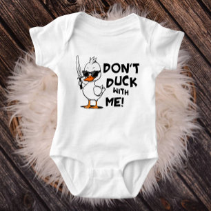 Duck niet met mij Baby bodysuit