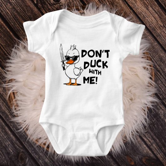Duck niet met mij Baby bodysuit