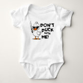 Duck niet met mij Baby bodysuit (Voorkant)